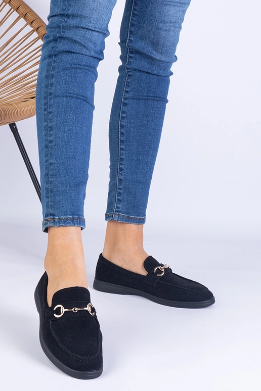 Juodi ažūriniai dirbtinio zomšo...