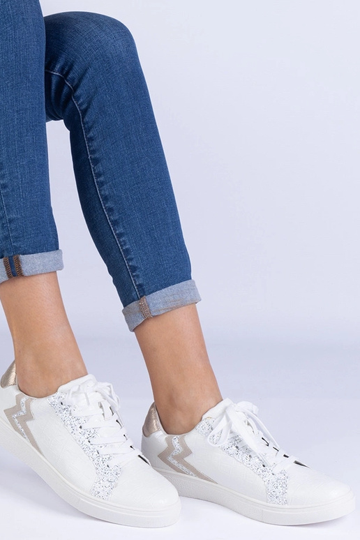 Balti moteriški sportbačiai su...