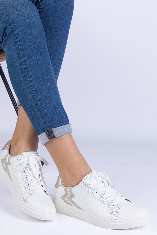 Balti moteriški sportbačiai su...