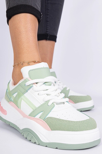 Žalios sportinės bateliai su storomis raišteliais Luciana 2