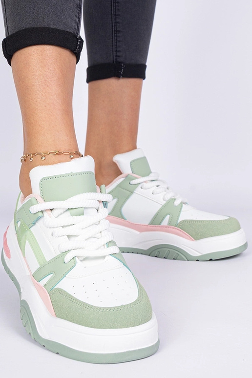 Žalios sportinės bateliai su storomis...