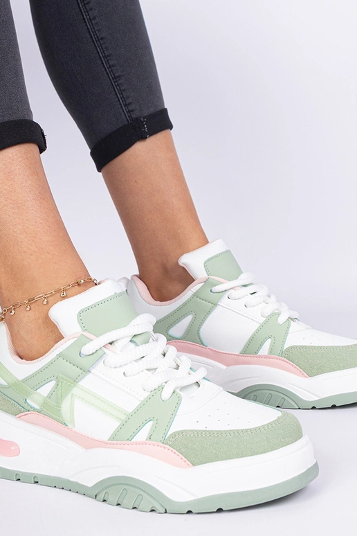 Žalios sportinės bateliai su storomis...