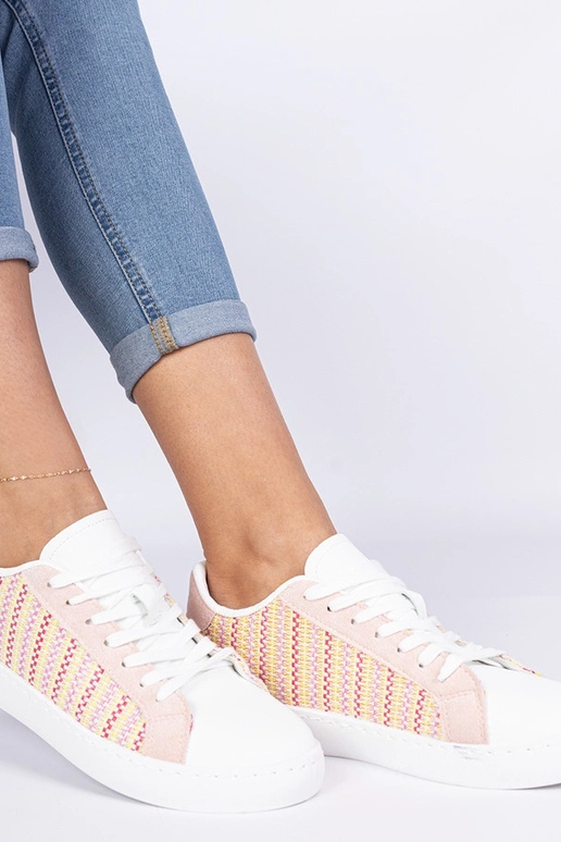 Rožinės moteriškos audinės sportinės...