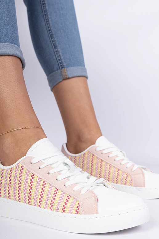 Rožinės moteriškos audinės sportinės...