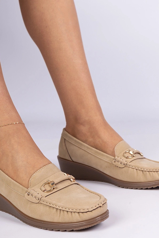 Rudi moteriški mokasynai ant...