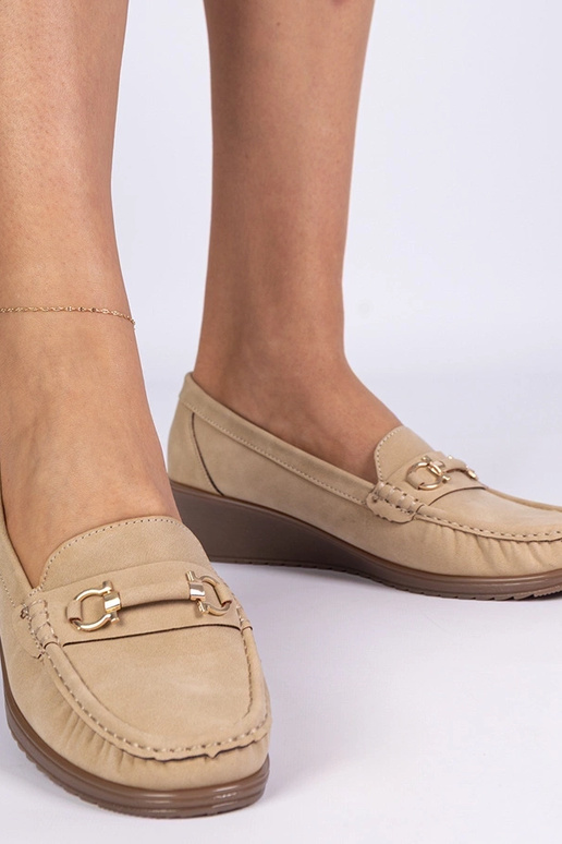 Rudi moteriški mokasynai ant...