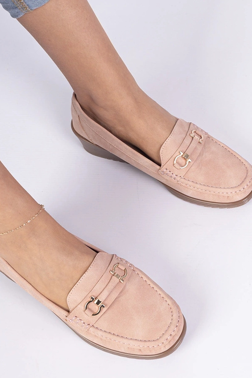 Rausvi moteriški mokasynai ant... Rausvi moteriški mokasynai ant...