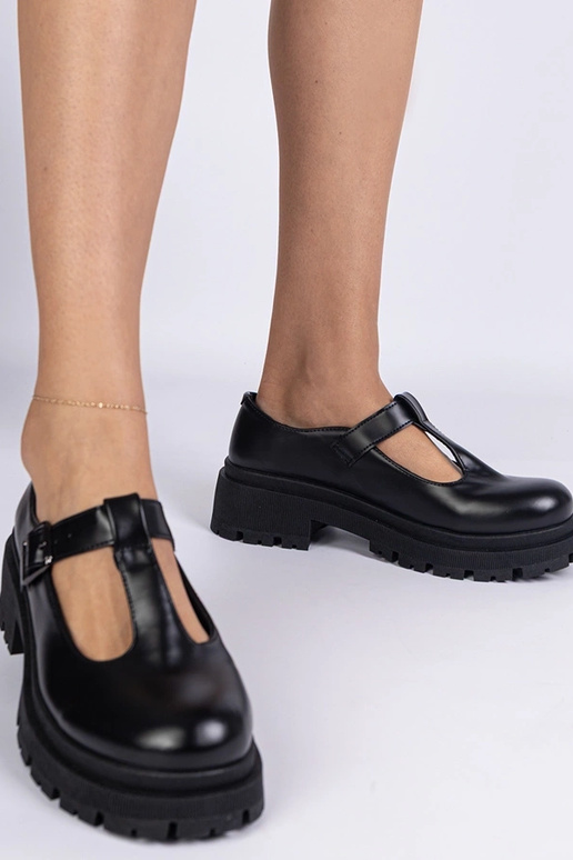 Juodi bateliai su platforma iš...