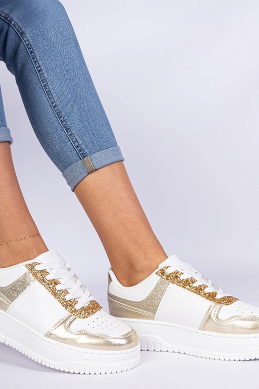 Auksiniai moteriški sportbačiai su...