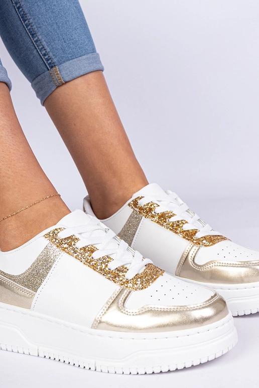 Auksiniai moteriški sportbačiai su...