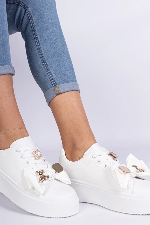 Balti moteriški sportbačiai su...