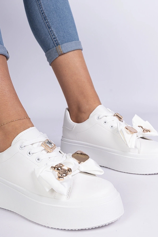 Balti moteriški sportbačiai su...