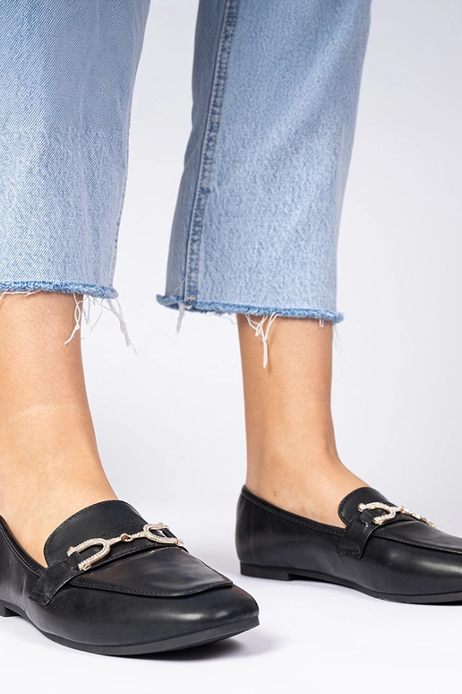 Juodos elegantiškos mokasinos su... Juodos elegantiškos mokasinos su...