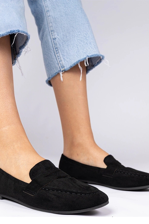 Juodos elegantiškos mokasinos Palmarina