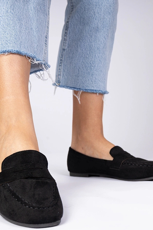 Juodos elegantiškos mokasinos Palmarina