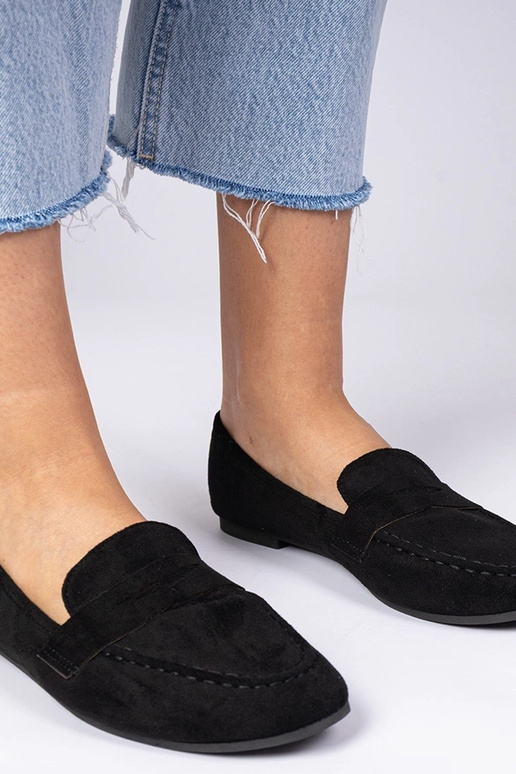 Juodos elegantiškos mokasinos Palmarina