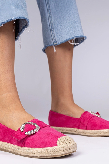 Rožinės espadrilės su akmenukais Maruta