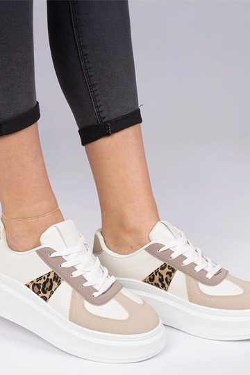 Rudos sneakersai su platforma Mishel 2
