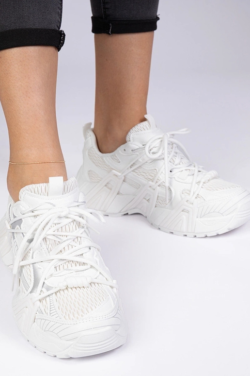 Baltos stilingos sneakersai su...