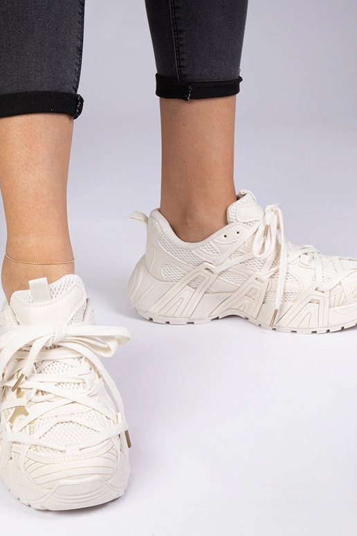 Bežinės sneakersai su masyviu padu Telda