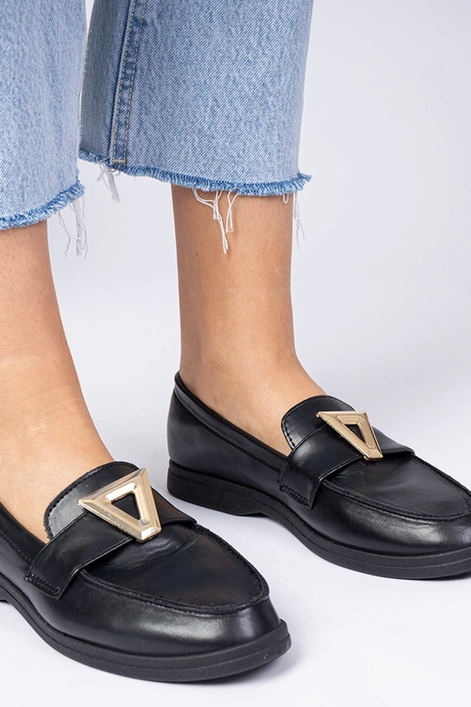 Juodi moteriški mokasinai su... Juodi moteriški mokasinai su...