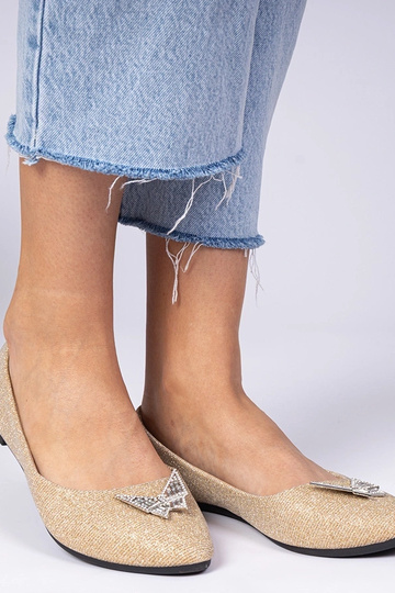 Aukso moteriškos balerinų... 2