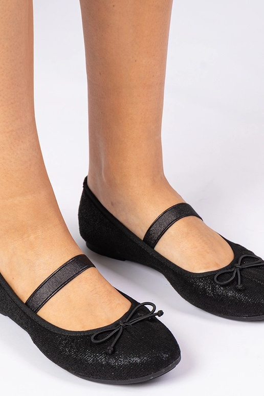 Juodos moteriškos balerinų bateliai...