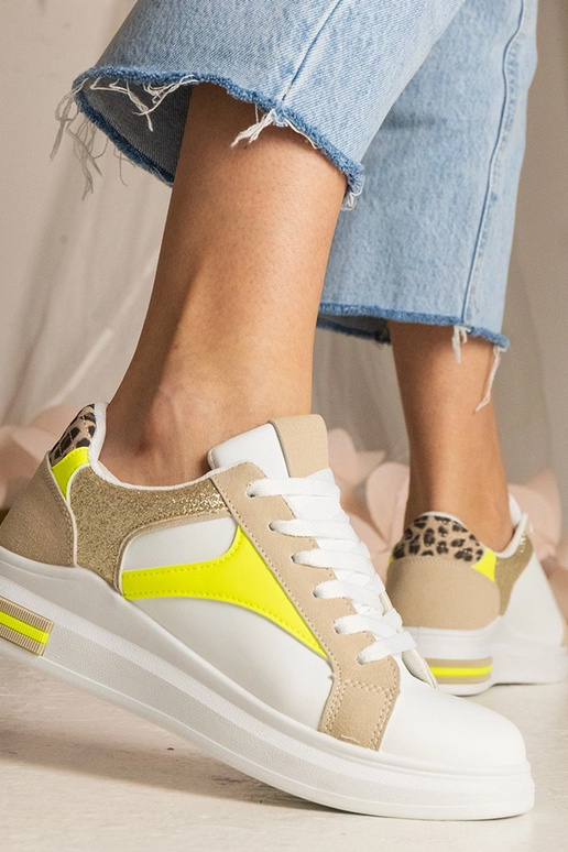 Balti moteriški sneakeriai su...