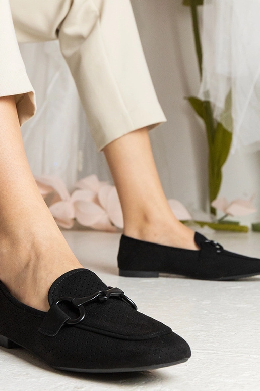 Juodi moteriški ażuromokasynai su... Juodi moteriški ażuromokasynai su...