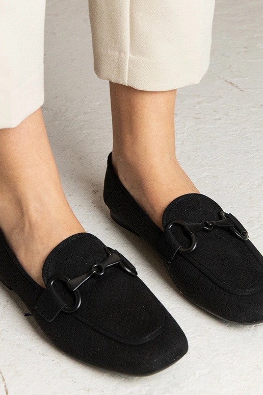 Juodi moteriški ażuromokasynai su... Juodi moteriški ażuromokasynai su...