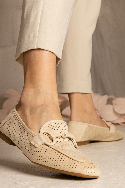 Bežiniai moteriški ażuromokasynai su...