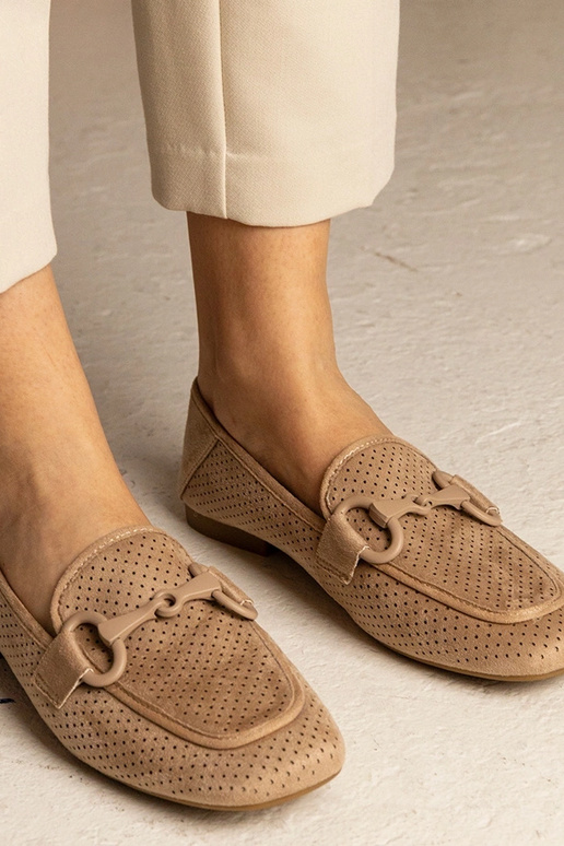 Rudi moteriški ażuromokasynai su...