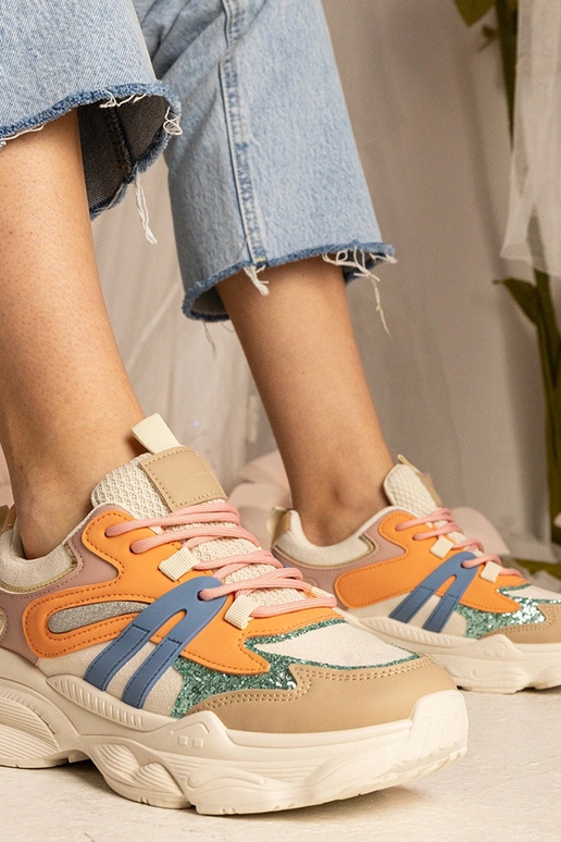 Oranžiniai moteriški sportiniai batai...