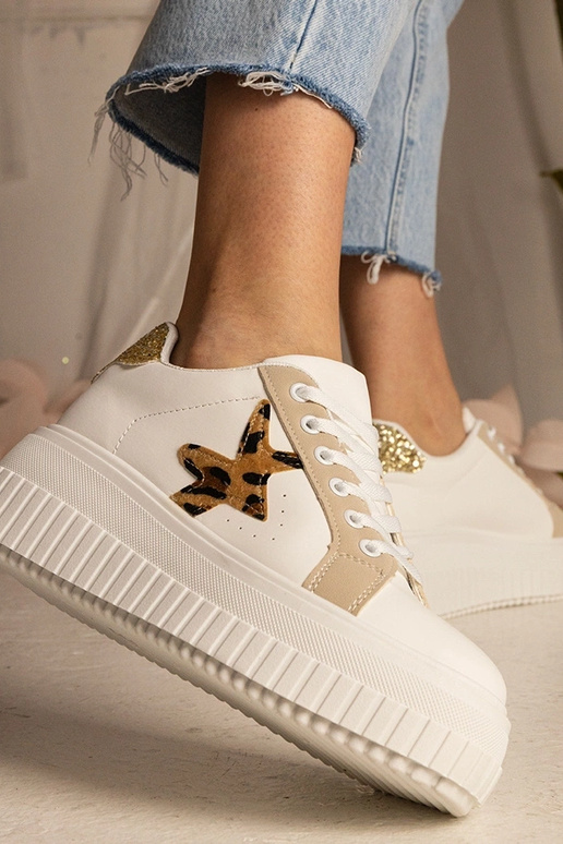 Bespalviai smėlio spalvos sportiniai...