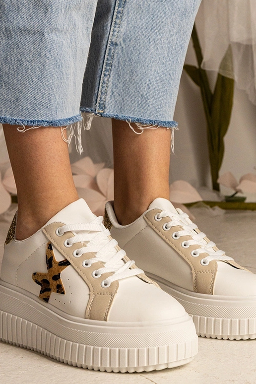 Bespalviai smėlio spalvos sportiniai...