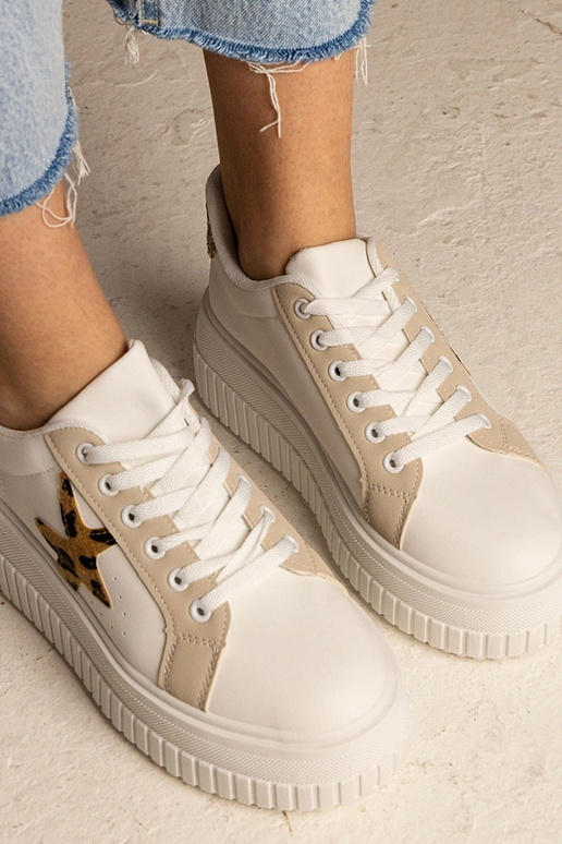 Bespalviai smėlio spalvos sportiniai...