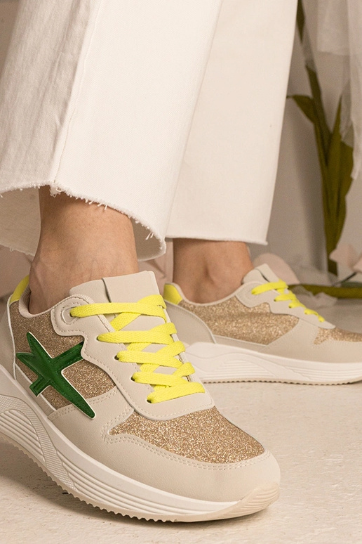 Smėlio spalvos moteriški sportiniai...