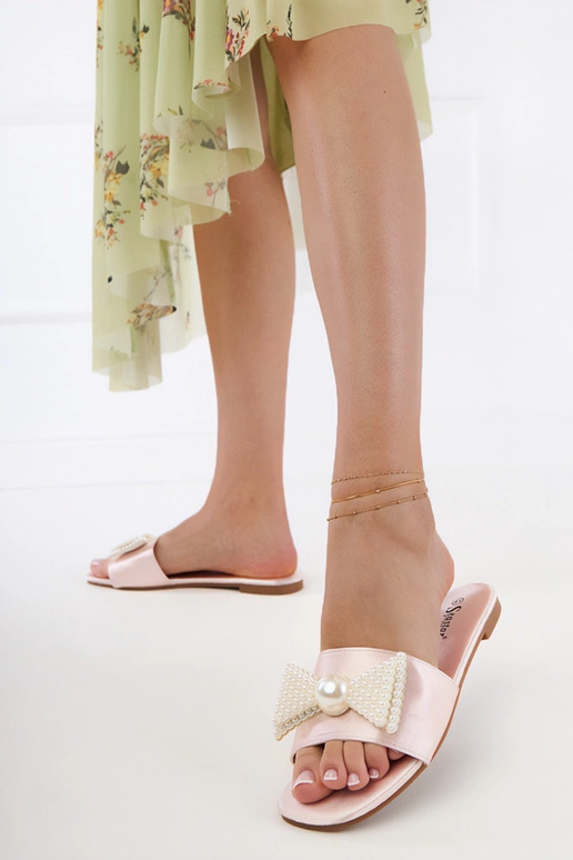 Smėlio spalvos satininės moteriškos...