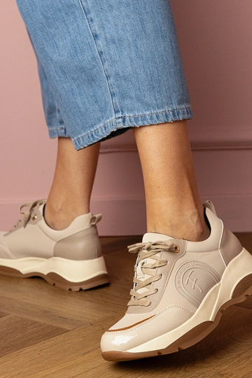 Smėlio spalvos moteriški sportiniai bateliai Wener 2