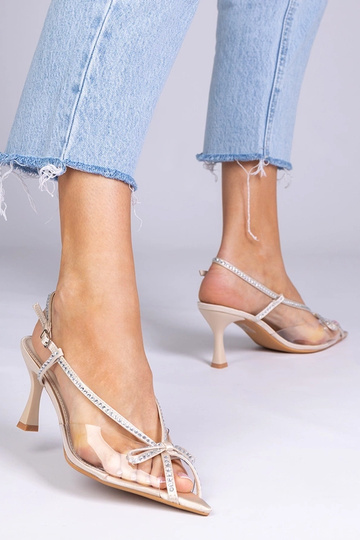 Žali skaidrūs sandalai ant... 2