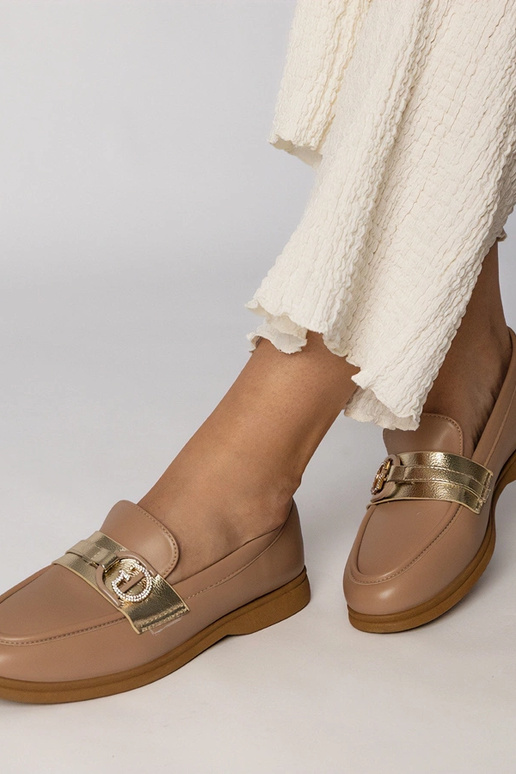 Smėlio spalvos moteriškos balerinos...