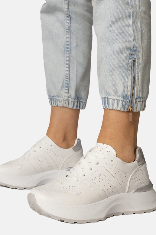 Smėlio spalvos sportiniai bateliai su...