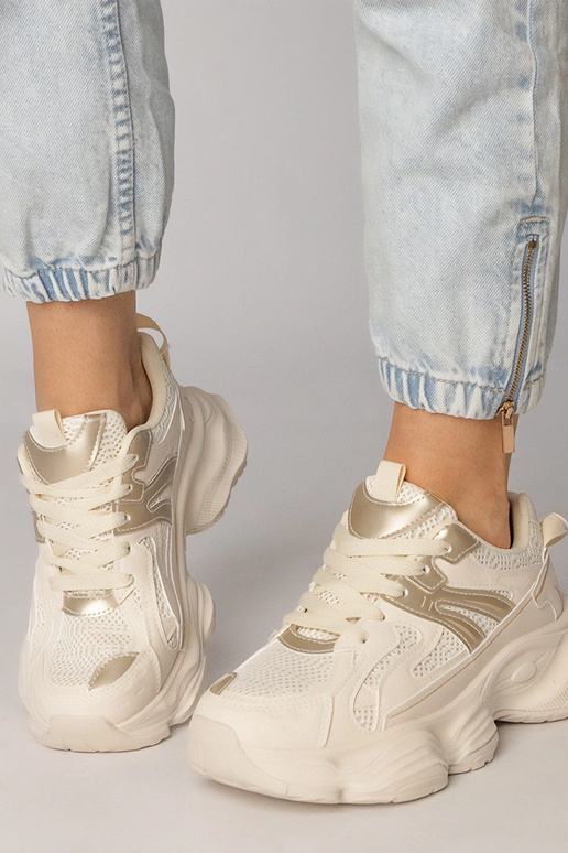 Smėlio spalvos moteriški sportiniai...