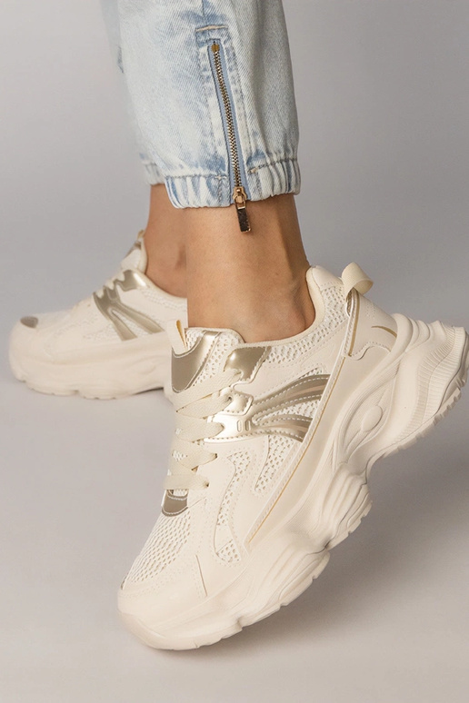 Smėlio spalvos moteriški sportiniai...