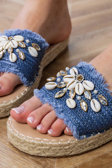 Mėlynos pintos espadrilės... 2