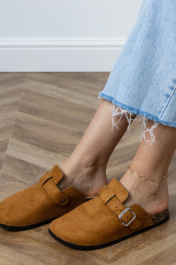 Rudos uždaros šlepetės ant... 2