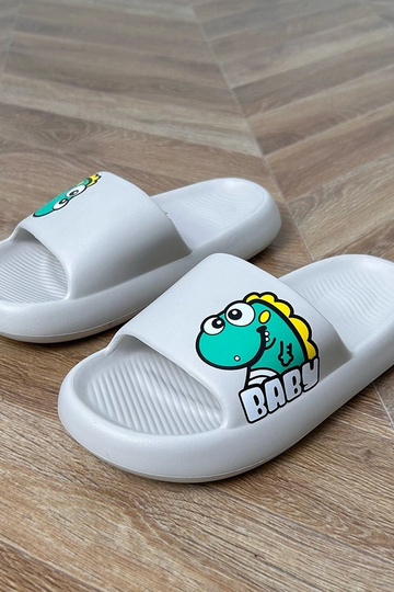 Pilkos vaikų šlepetės su...