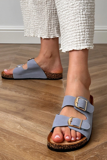 Mėlynos šlepetės su...