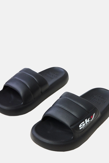Juodos vyriškos guminės šlepetės Torwald