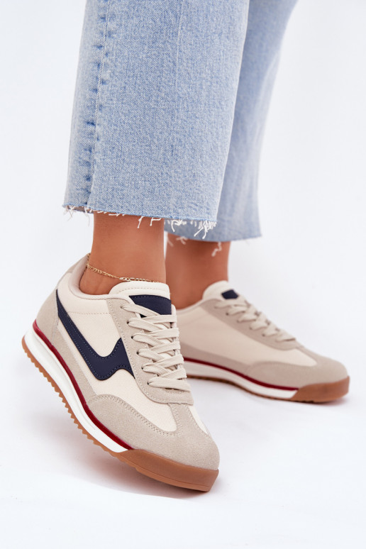 sportiniai bateliai Sneakers modelio batai Moteriškas smėlio spalvos Zerina